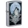 Зажигалка ZIPPO Howling Wolf с покрытием Street Chrome, латунь/сталь, серебристая, 38x13x57 мм