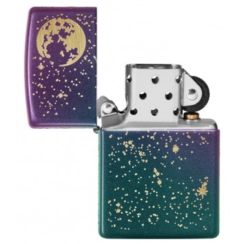 Зажигалка ZIPPO Starry Sky с покрытием Iridescent, латунь/сталь, фиолетовая, матовая, 38x13x57 мм-7