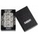 Зажигалка ZIPPO Skeleton с покрытием Glow in the Dark Green, латунь/сталь, серая, 38x13x57 мм