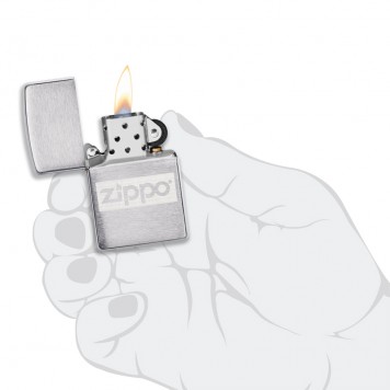 Подарочный набор ZIPPO: фляжка 89 мл и зажигалка, латунь/сталь, серебристый, в коробке с подвесом-4