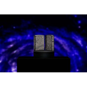 Зажигалка ZIPPO Marble Pattern с покрытием High Polish Black, латунь/сталь, чёрная, 38x13x57 мм-10