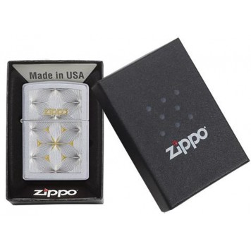 Зажигалка ZIPPO Classic с покрытием Satin Chrome™, латунь/сталь, серебристая, матовая, 36x12x56 мм-4