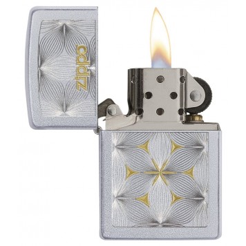 Зажигалка ZIPPO Classic с покрытием Satin Chrome™, латунь/сталь, серебристая, матовая, 36x12x56 мм-2