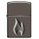 Зажигалка ZIPPO Armor™ с покрытием Black Ice®, латунь/сталь, чёрная, глянцевая, 38x13x57 мм