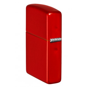 Зажигалка ZIPPO Classic с покрытием Metallic Red, латунь/сталь, красная, матовая, 38x13x57 мм-7