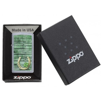 Зажигалка ZIPPO Slim® с покрытием Street Chrome™, латунь/сталь, серебристая, матовая, 29x10x60 мм-5