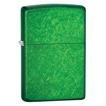 Зажигалка ZIPPO Classic с покрытием Meadow™, латунь/сталь, зеленая, глянцевая, 36x12x56 мм