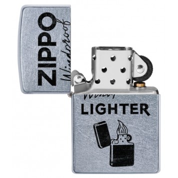 Зажигалка ZIPPO Zippo Windproof с покрытием Street Chrome™, латунь/сталь, серебристая, 38x13x57 мм-3