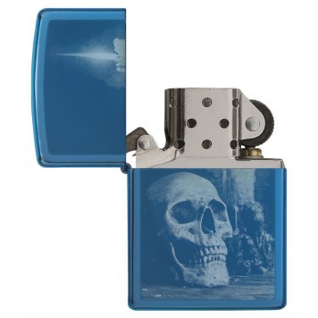 Зажигалка ZIPPO Classic с покрытием High Polish Blue, латунь/сталь, голубая, глянцевая, 36x12x56 мм-2