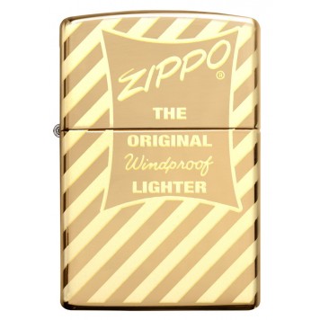 Зажигалка ZIPPO Vintage Box Top с покрытием High Polish Brass, латунь/сталь, золотистая, 38x13x57 мм-4