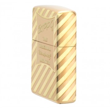 Зажигалка ZIPPO Vintage Box Top с покрытием High Polish Brass, латунь/сталь, золотистая, 38x13x57 мм-6