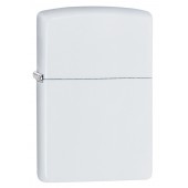 Зажигалка Zippo Classic с покрытием White Matte, латунь/сталь, белая, матовая, 38x13x57 мм