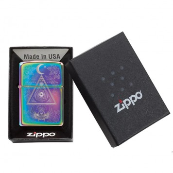 Зажигалка ZIPPO Classic с покрытием Multi Color, латунь/сталь, разноцветная, глянцевая, 38x13x57 мм-6