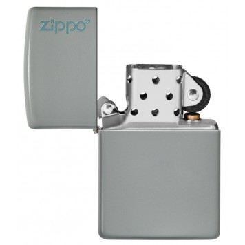 Зажигалка ZIPPO Classic с покрытием Flat Grey, латунь/сталь, серая, матовая, 38x13x57 мм-2