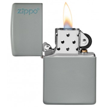 Зажигалка ZIPPO Classic с покрытием Flat Grey, латунь/сталь, серая, матовая, 38x13x57 мм-3