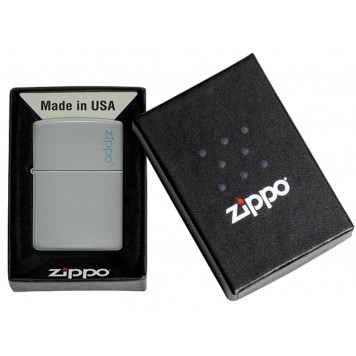 Зажигалка ZIPPO Classic с покрытием Flat Grey, латунь/сталь, серая, матовая, 38x13x57 мм-8