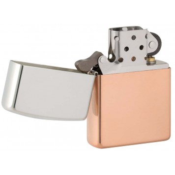 Зажигалка ZIPPO Bimetal с двойным металлическим покрытием, медь/латунь/сталь, медная, 38x13x57 мм-7