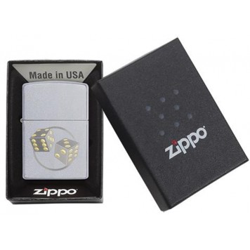 Зажигалка ZIPPO Classic с покрытием Satin Chrome™, латунь/сталь, серебристая, матовая, 38x13x57 мм-4