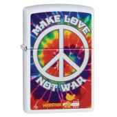 Зажигалка ZIPPO Woodstock® с покрытием White Matte, латунь/сталь, белая, матовая, 38x13x57 мм