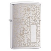 Зажигалка ZIPPO Classic с покрытием Brushed Chrome, латунь/сталь, серебристая, матовая, 38x13x57 мм