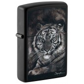 Зажигалка ZIPPO Spazuk Design с покрытием Black Matte, латунь/сталь, чёрная, матовая, 38x13x57 мм