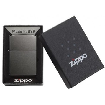 Зажигалка ZIPPO Classic с покрытием Gray Dusk , латунь/сталь, серая, матовая, 38x13x57 мм-3