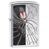 Зажигалка ZIPPO Classic с покрытием High Polish Chrome, латунь/сталь, серебристая, 38x13x57 мм