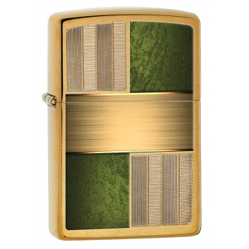 Зажигалка ZIPPO Classic с покрытием Brushed Brass, латунь/сталь, золотистая, матовая, 38x13x57 мм