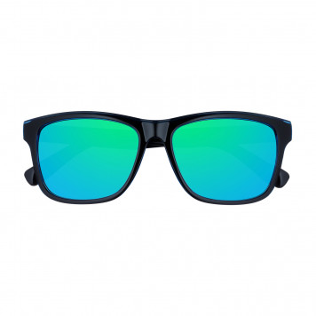 Очки солнцезащитные ZIPPO, унисекс, черные с синим, оправа из поликарбоната-1
