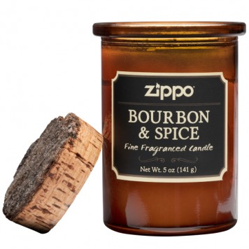 Ароматизированная свеча ZIPPO Bourbon & Spice, воск/хлопок/кора древесины/стекло, 70x100 мм-2