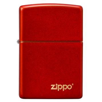 Зажигалка ZIPPO Classic с покрытием Metallic Red, латунь/сталь, красная, матовая, 38x13x57 мм-1