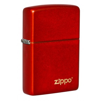 Зажигалка ZIPPO Classic с покрытием Metallic Red, латунь/сталь, красная, матовая, 38x13x57 мм