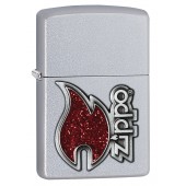 Зажигалка ZIPPO Classic с покрытием Satin Chrome™, латунь/сталь, серебристая, матовая, 36x12x56 мм