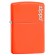 Зажигалка ZIPPO Classic с покрытием Neon Orange, латунь/сталь, оранжевая с логотипом, 38x13x57 мм