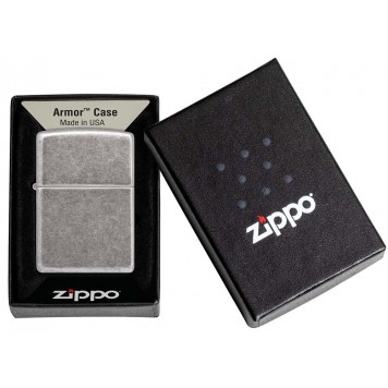 Зажигалка ZIPPO Armor® с покрытием Antique Silver, латунь/сталь, серебристая, 38x13x57 мм-5
