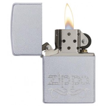 Зажигалка ZIPPO Classic с покрытием Satin Chrome™, латунь/сталь, серебристая, матовая, 38x13x57 мм-2