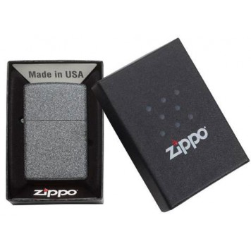 Зажигалка ZIPPO Classic с покрытием Iron Stone™, латунь/сталь, серая, матовая, 38x13x57 мм-2