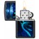 Зажигалка ZIPPO Lock Ness с покрытием Black Light, латунь/сталь, черная, матовая 38x13x57 мм