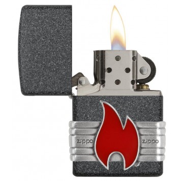 Зажигалка ZIPPO Classic с покрытием Iron Stone™, латунь/сталь, серая, матовая, 38x13x57 мм-1