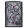 Зажигалка ZIPPO Winged Dragon Cross с покрытием Black Matte, латунь/сталь, чёрная, 38x13x57 мм