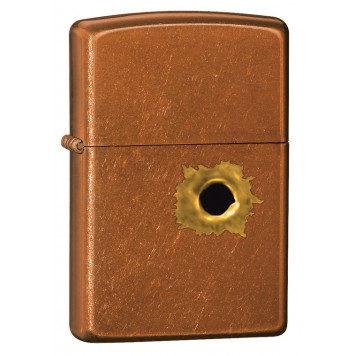 Зажигалка ZIPPO Bullet с покрытием Toffee™, латунь/сталь, светло-коричневая, матовая, 38x13x57 мм