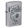 Зажигалка ZIPPO Dead Mans Hand с покрытием Street Chrome, латунь/сталь, серебристая, 38x13x57 мм