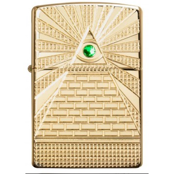 Зажигалка ZIPPO Armor™ с покрытием High Polish Brass, латунь/сталь, золотистая, 38x13x57 мм-2