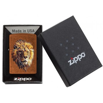 Зажигалка ZIPPO Polygonal Lion с покрытием Toffee™, латунь/сталь, медная, матовая, 36x12x56 мм-6