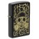 Зажигалка ZIPPO Skull Gas Mask с покрытием Black Matte, латунь/сталь, чёрная, матовая, 38x13x57 мм