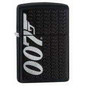 Зажигалка ZIPPO James Bond 007™ с покрытием Black Matte, латунь/сталь, чёрная, матовая, 38x13x57 мм