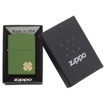 Зажигалка ZIPPO Classic с покрытием Moss Green Matte, латунь/сталь, зелёная, матовая, 36x12x56 мм-1