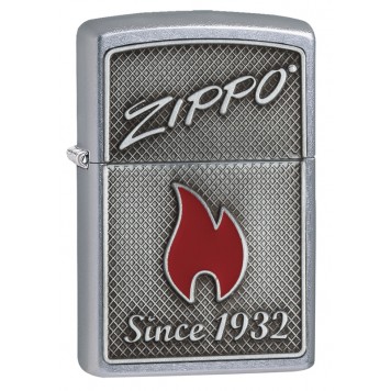 Зажигалка ZIPPO Classic с покрытием Street Chrome, латунь/сталь, серебристая, матовая, 36x12x56 мм