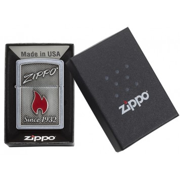 Зажигалка ZIPPO Classic с покрытием Street Chrome, латунь/сталь, серебристая, матовая, 36x12x56 мм-5