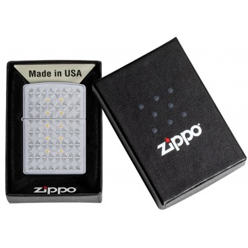 Зажигалка ZIPPO Sand Dollar Pattern с покрытием Satin Chrome, латунь/сталь, серебристая, 38x13x57 мм-5